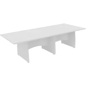 Platinum Range Conference Tables 25mm Top - Shaped Modesty Panel and Panel End Legs